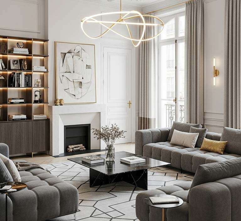 Travaux Tous Corps d'Etat et décoration d'un appartement à Versailles